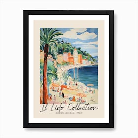 Lerici, Liguria   Italy Il Lido Collection Beach Club Poster 4 Art Print