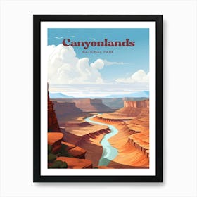 Canyonlands National Park Modern Travel Art Illustration Art Print