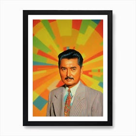 Chow Yun Fat Colourful Pop Movies Art Movies Art Print