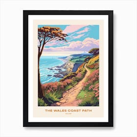 The Wales Coast Path Wales Hike Poster Art Print