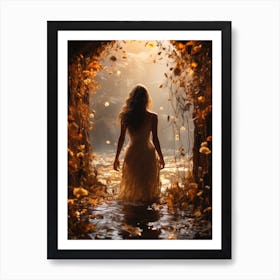 Girl In A Dress 1 Art Print