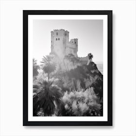 Tropea, Italy, Black And White Photography 3 Art Print