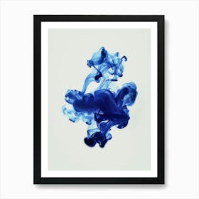 Blue Ink 9 Art Print