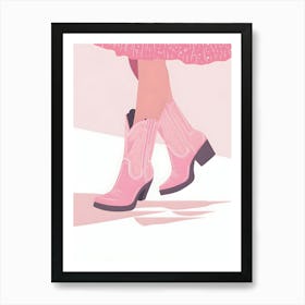 Cowgirl Boots Art Print