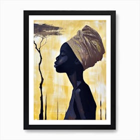 The African Woman; A Boho Ode Art Print