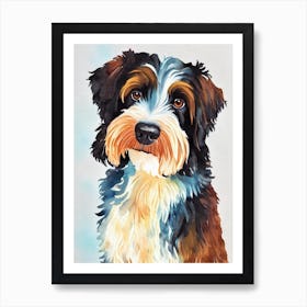 Portuguese Water Dog 4 Watercolour Dog Art Print