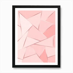 Geometry with golden lines 6 Art Print