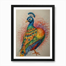 Peacock 15 Art Print