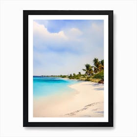 Varadero Beach, Cuba Watercolour Art Print