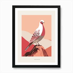 Minimalist Partridge Bird Poster Art Print