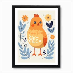 Baby Animal Illustration  Chick 5 Art Print