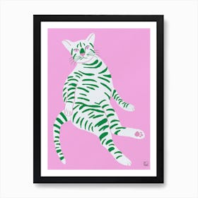 Lazy Cat Art Print