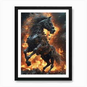 Fire Horse Art Print