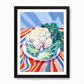 Cauliflower Summer Illustration 1 Art Print