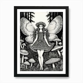 woodland fairy Art Print