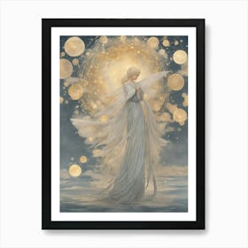 Angel Of The Moon Art Print