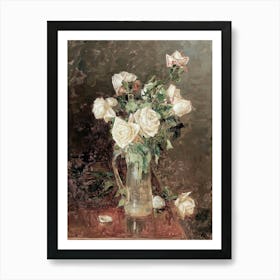 Roses In A Vase 14 Art Print