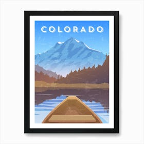 Grand Canyon, USA — Retro travel minimalist poster Art Print