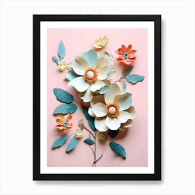 Paper Flowers 18 Art Print