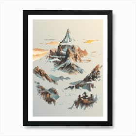 Mountain Landscape Art Print