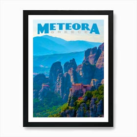 Meteora, Greece Art Print