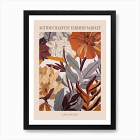 Fall Botanicals Lisianthus 3 Poster Art Print