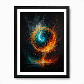 Fire And Water Art Print