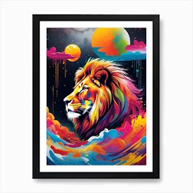 Lion Painting 118 Art Print