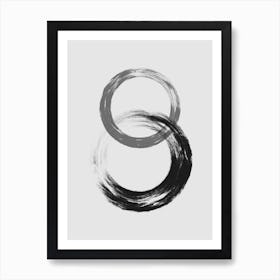 Abstract Minimalist Circles Art Print