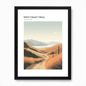 West Coast Trail New Zealand 2 Hiking Trail Landscape Poster Art Print