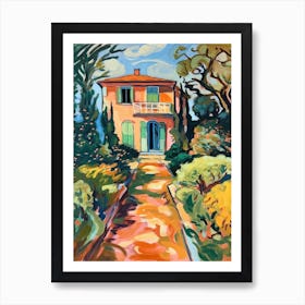 Villa Lante Gardens, Italy, Painting 1 Art Print