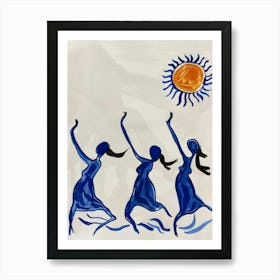 Dancers In The Sun Art Print