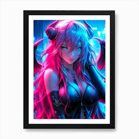 Demon Girl Art Print