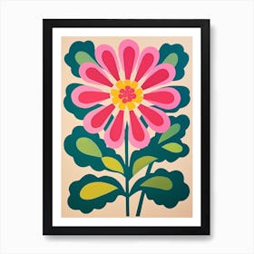 Cut Out Style Flower Art Everlasting Flower 2 Art Print