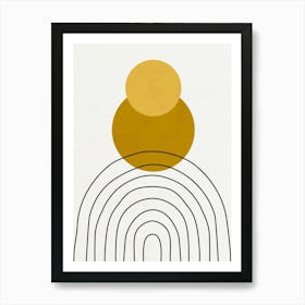 'Golden Circle' Art Print