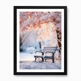 Winter Bench 1 Art Print