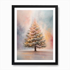 Ai Generated Christmas Tree 1 Art Print