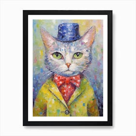 Stylish Cat Strokes; A Purrsonal Canvas Art Print