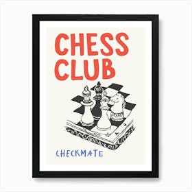 Chess Club Art Print