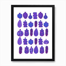 Purple Vases Art Print
