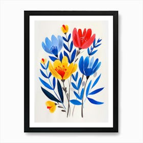 Watercolor Flowers 37 Art Print