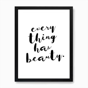 Beauty Art Print