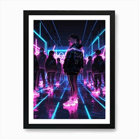 Neon Art Art Print