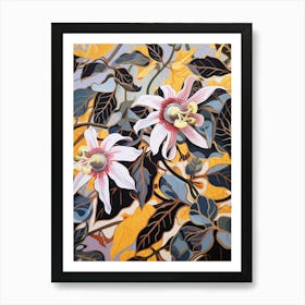 Passionflower 3 Flower Painting Art Print