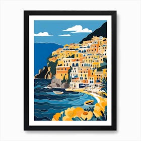 Summer In Positano Painting (286) Art Print