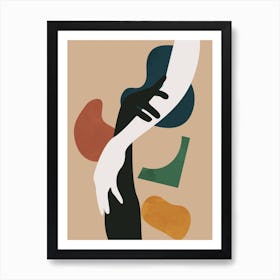 Hand Touch Modern Scandinavian Art Print