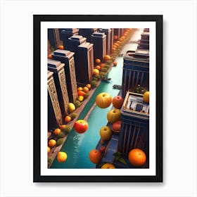 City Of Fruit Art Print