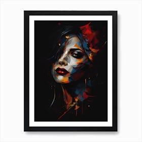 Vampire Abstract Painting (1) Art Print