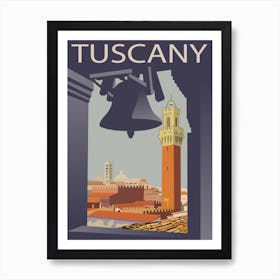 Tuscany, Florence From a Bell Tower Art Print