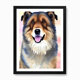 Chow Chow 3 Watercolour Dog Art Print